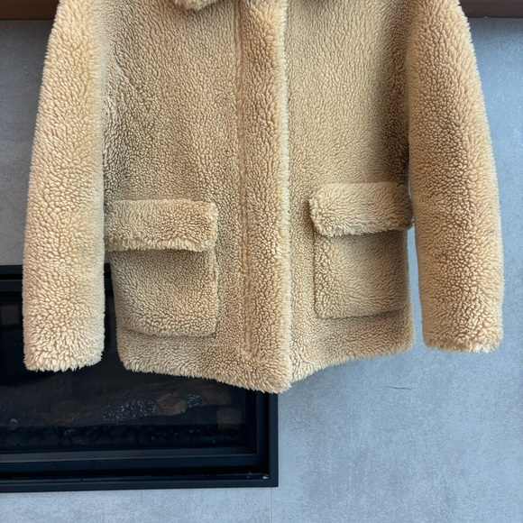 Zara Faux Fur/shearling/Fleece Jacket, Size S - Picture 3 of 12
